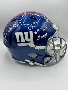 Victor Cruz, Hakeem Nicks & Mario Manningham Triple Autographed NY Giants Full S - Picture 1 of 3