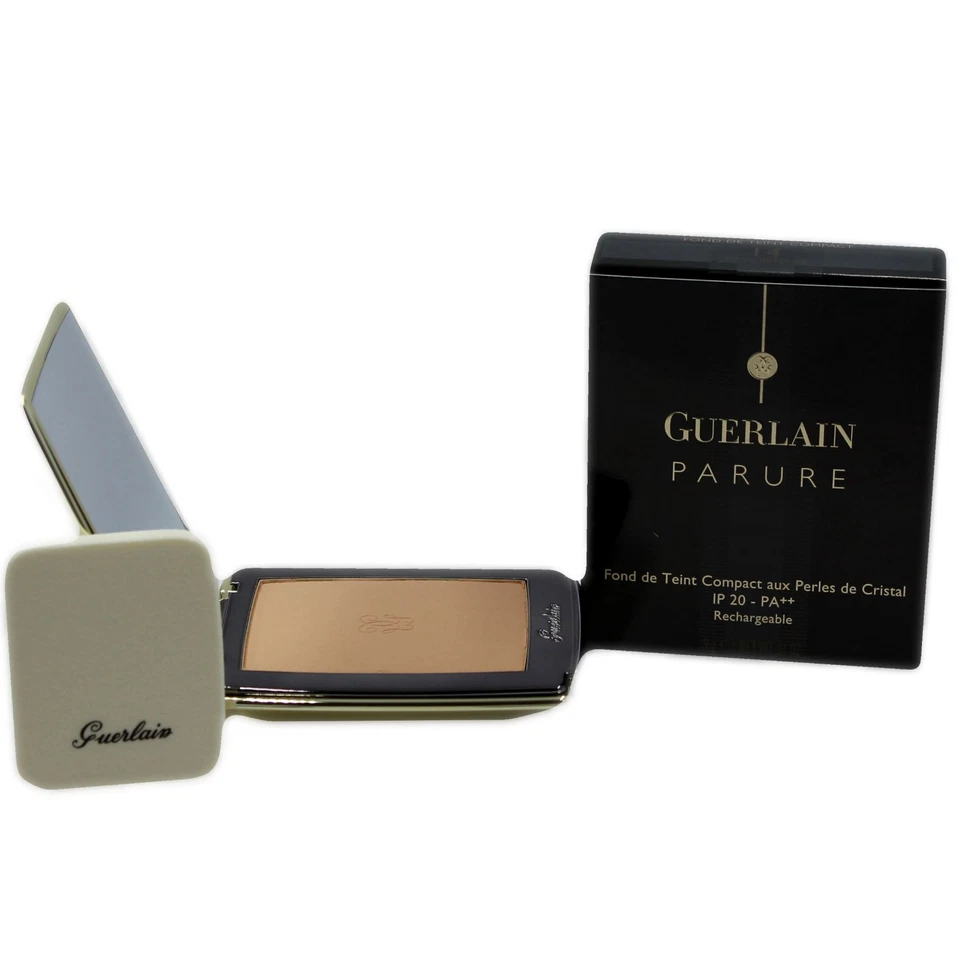 GUERLAIN PARURE COMPACT FOUNDATION CRYSTAL PEARLS SPF20 REFILLABLE 9G #14-G40944 - Image 1 of 1