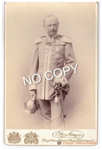 Dresden 1896 - König Georg von Sachsen in Uniform mit Orden.- RARE ! - Bild 1 von 1