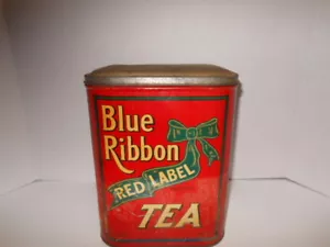 BLUE RIBBON RED LABEL TEA TIN - Picture 1 of 7