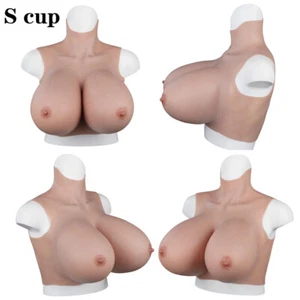 S Cup Big Fake Boobs Silicone Breastplate Breast Forms Crossdresser Drag Queen - Imagen 1 de 10