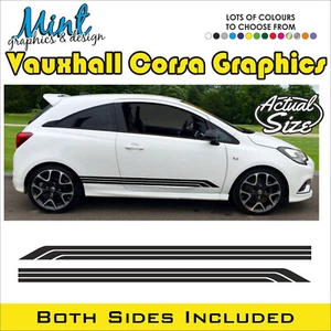 Calcomanías pegatinas rayas laterales VAUXHALL CORSA VXR gráficos de picadura envío y devolución gratuitos 016 - Imagen 1 de 4