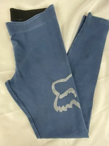 Fox Enduration Girl’s Blue Leggings Size XS Style19661 GUC - Picture 1 of 3