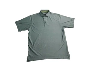 Footjoy - Mens Green FJ Golf Polo Shirt - Size M - Picture 1 of 10