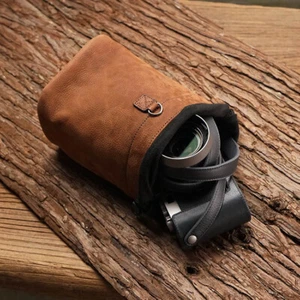 Genuine Leather Camera Case Bag Soft Cover Fr Leica M9 M8 Q Q2 Sony RX1 Fujifilm - Picture 1 of 12