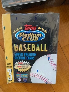 Topps Stadium Club Baseball Super Premium Picture Cards 1993 Series 1 - Sealed - Picture 1 of 1