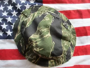TRU SPEC TIGER STRIPE products modified VIETNAM WAR BOONIE JUNGLE HAT Medium - Picture 1 of 14