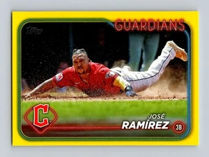 2024 Topps #114 Jose Ramirez Yellow Retail Cleveland Guardians - Picture 1 of 2