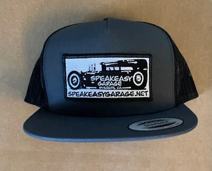 SPEAKEASY GARAGE SHOP SNAPBACK HAT HOT ROD RAT ROD GASSER STEET ROD - Picture 1 of 22