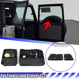 Tailgate Rear Door Car Trunk Storage Bag Organizer For Toyota Land Cruiser LC71 - Bild 1 von 11