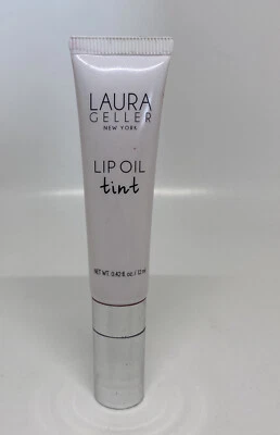 LAURA GELLER LIP OIL GLOSS TINT MOISTURIZING SOFT HIBISCUS PINK .42 OZ READ DESC - Image 1 of 4