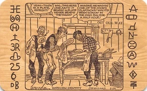 J.R. Williams Out Our Way Mistake Identity Cowboy Western Comic Vtg Postcard - Picture 1 of 2