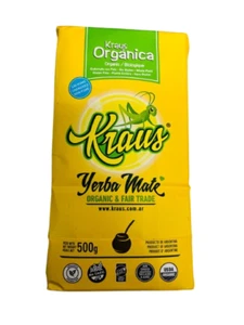 2 Packs YERBA MATE /KRAUS / ORGANIC  / CON - PALO  X.  500 . Gramos - Picture 1 of 5
