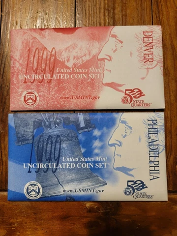 1999 US Mint Set with Statehood Quarters (OGP) 18 Coins Cover