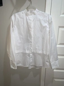 +J (seltene Marke) weißes Button-Down-Hemd Freizeit oder Kleid 100 % Baumwolle neu ohne Etikett - Bild 1 von 18