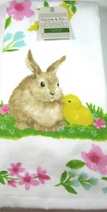 Cotton & Co. Decorative Absorbent Easter Towel Set Cotton Multi Color 18 x 28 - Picture 1 of 2