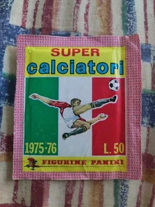 BUSTINA PACKET PANINI SUPER CALCIATORI 1975-76. VERSIONE CELESTE ... OTTIMA - Foto 1 di 4