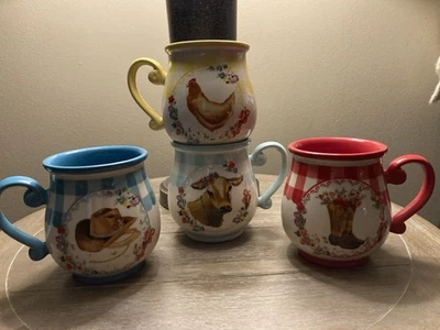 先锋女士新奇格子 16 盎司马克杯,4 件套  — 第 1/4 张图片