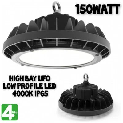ANSELL 4LITE 4Lite by Ansell Lighting 150 Watt High Bay UFO Leuchte 4000k 5 Jahre Garantie IP65
