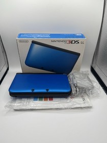 *US SELLER* Blue *In Box*Nintendo3DS XL LL | Charger + SD Card  | Region free