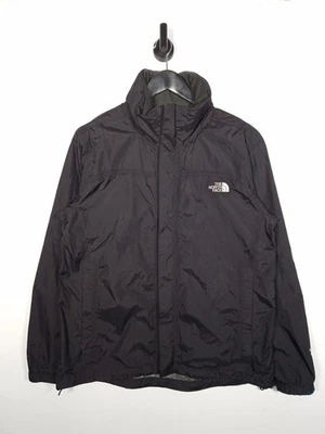 The North Face Hyvent Rain Jacket Size Medium Men's Black Hooded Waterproof Coat - Image 1 of 4