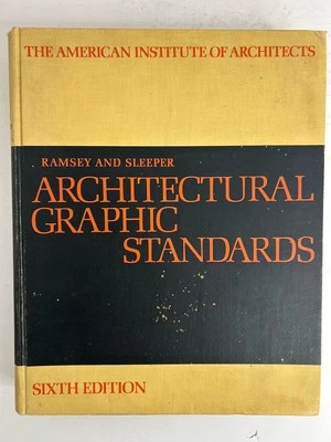 Architectural Graphic Standards by Ramsey and Sleeper Sixth Edition VTG 1970 - Image 1 of 4