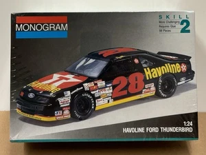 Monogram 1:24 NASCAR Model Kit Davey Allison 28 Havoline Ford Thunderbird Sealed - Picture 1 of 5