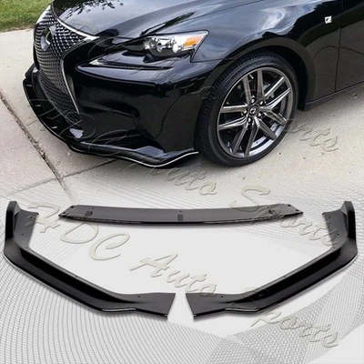 Kit de carrocería de parachoques delantero pintado negro para Lexus IS250 IS350 F-Sport 2014-2016 labio Foto 1 de 4