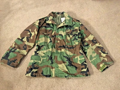 Military BDU Large Reg Field Jacket Camouflage US Army USAF US Navy MenBoys #261 - Image 1 of 4
