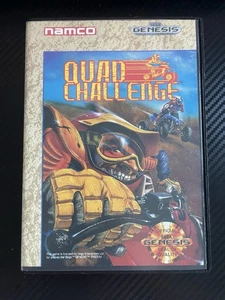 Juego y estuche Quad Challenge (Sega Genesis) sin manual - Imagen 1 de 5