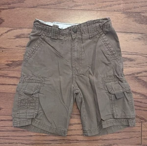 Boys Sonoma Brown Cargo Shorts Size 6 - Picture 1 of 3