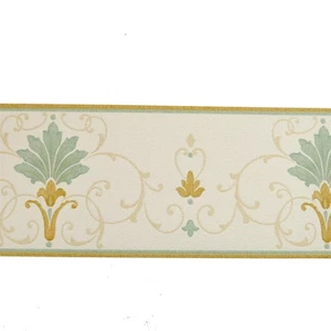 Opera Henley Teal Border Carta da Parati Arthouse Stile Classico Incolla la Carta - Foto 1 di 4
