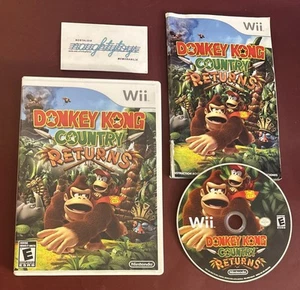 Donkey Kong Country Returns Nintendo Wii 2010 Complete w/ Manual CIB - Picture 1 of 10
