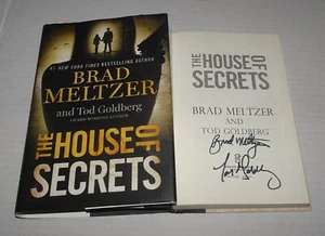 BRAD MELTZER,TOD GOLDBERG SIGNED BOOK "THE HOUSE OF SECRETS" 1st 1st HC/DJ FINE - Picture 1 of 20