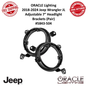 Supports de phare ronds Oracle Lighting 7" (paire) pour Jeep Wrangler JL 18-24 - Photo 1/7