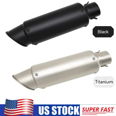 Tubo silenciador de escape universal antideslizante 38-51 mm para motocicleta scooter con DB Killer Foto 1 de 4