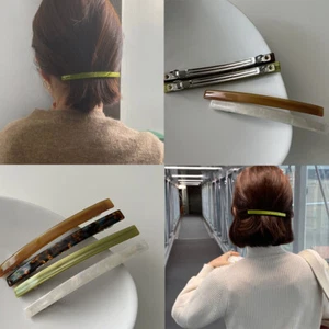 Women Girls Fashion Long Hair Clip Barrette Hairpin Acrylic Ponytail Hair Clips - Picture 1 of 25