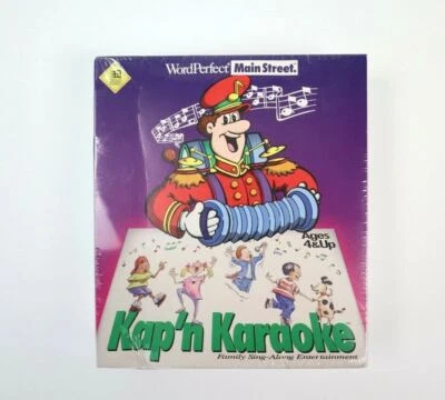 VTG 1994 WordPerfect Main Street Kap'n Karaoke Sing Along Entertainment NOS NEW - Image 1 of 4