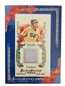 Mini reliquia incorniciata Allen & Ginter 2011 Johnny Damon Tampa Bay Rays AGR-JD - Foto 1 di 2
