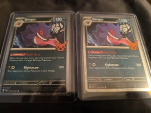 Gengar 2024 Truco o Comercio Halloween Sello Pokemon Juego de Cartas Coleccionables Cosmos Holo Raro 057/091 - Imagen 1 de 1