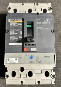 Merlin Gerin Compact NSF250N 200A 3P 600Y/347V Circuit Breaker Load Lugs Used - Picture 1 of 5