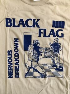 Black Flag Nervous Breakdown T-shirt Size 2XL Never Worn Raymond Pettibon Punk