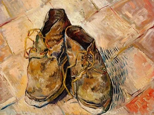 Shoes (1888) by Vincent van Gogh Museum Giclee Art Print + Free Shipping - Picture 1 of 6