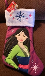 Disney Mulan Christmas Holiday Stocking Purple New with Tags Ruz - Picture 1 of 5