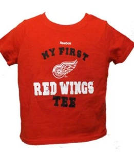 New Reebok Detroit Red Wings Infant Sizes 12-18-24 Month "MY FIRST" Shirt $15 - Picture 1 of 5