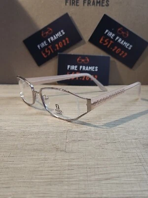 MARCOS DE GAFAS FENDI F 829 688 ROSA Y PLATA ITALIA 54-18-135 HALLAZGO RARO Foto 1 de 4