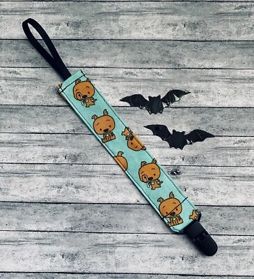 Spooky Ghost Hunter Dog Pacifier Clip - Image 1 of 2