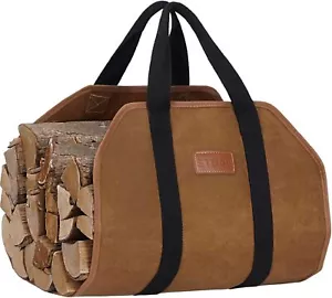 Firewood Carrier with Handles, Heavy Duty Canvas Firewood Bag, Fire Wood - Picture 1 of 7