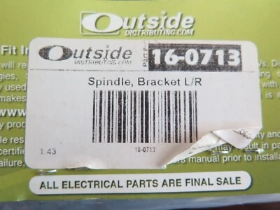 NOS Outside Distributing L/R Bracket Spindle 16-0713 (8C-1) - Image 1 of 2