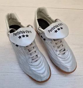 PANTOFOLA D'ORO SCARPINI CALCETTO NEW STAR PELLE ITALIA PC2336 09A 60 - Imagen 1 de 5